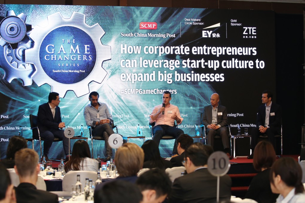 Companies should try to encourage internal innovation and creativity, speakers said at the second SCMP Game Changers forum. Photo: Wallace Chan