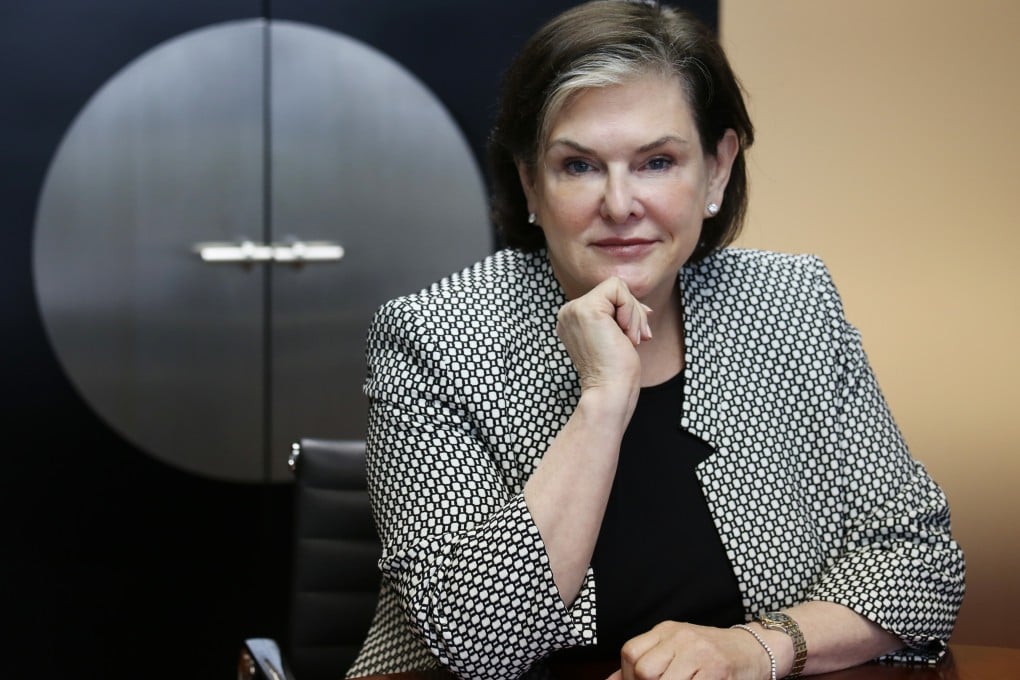 Christine Houston, founder and managing director of headhunting advisory firm ESGI, which specialises in recruiting senior executives for financial firms, says the first half has been busier than last year. Photo: Nora Tam