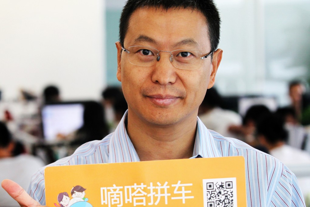 Song Zhongjie, chief executive of Didapinche, has 10 million users in 18 Chinese cities, and is adding 200,000 new subscribers every day. Photo: Simon Song