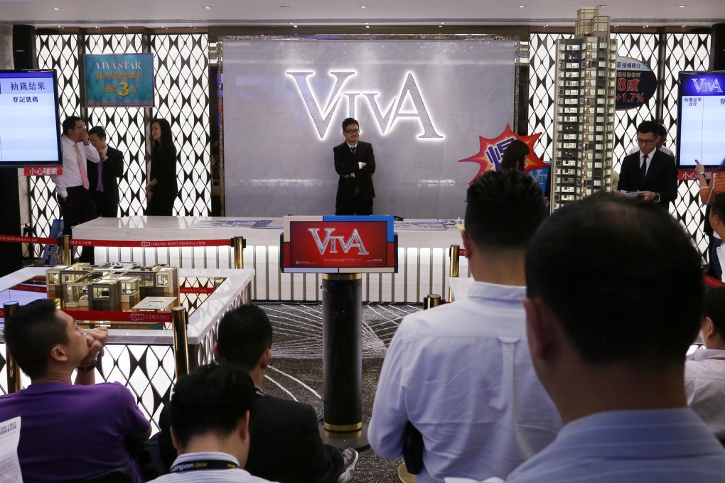Potential buyers waiting to select their flats at the sales office of Viva. Photo: Jonathan Wong
