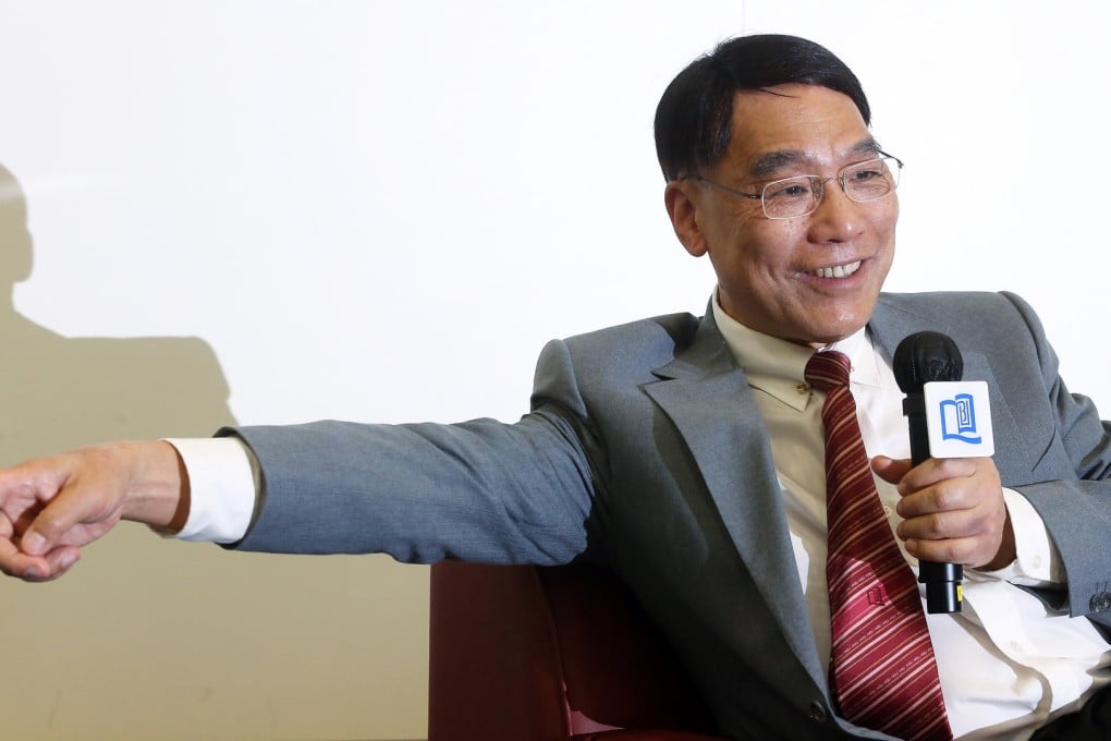 Albert Chan attends a farewell tea gathering on his last day as president of Baptist University before he retires. Photo: Dickson Lee