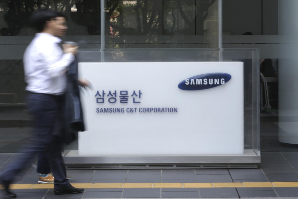 Cheil Industries said the company formed after its all-stock takeover of Samsung C&amp;T would improve shareholder returns. Photo: AP
