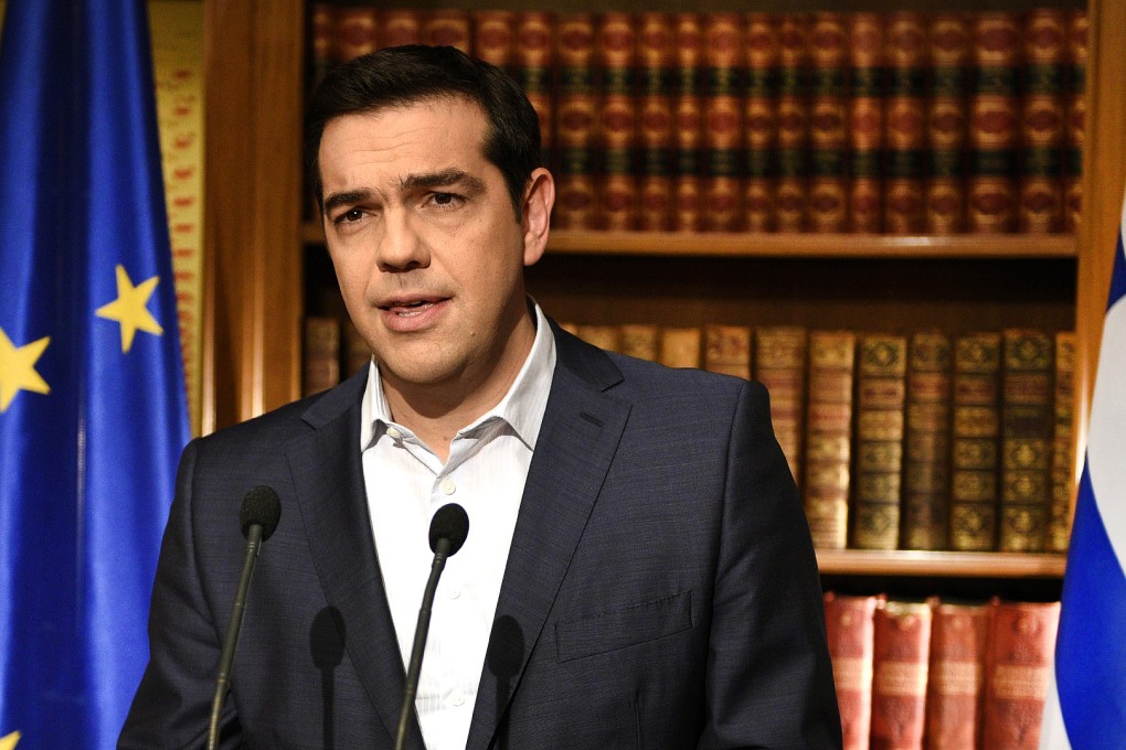 Greek Prime Minister Alexis Tsipras vowed yesterday to push ahead with a controversial bailout referendum despite pressure from European leaders. Photo: EPA