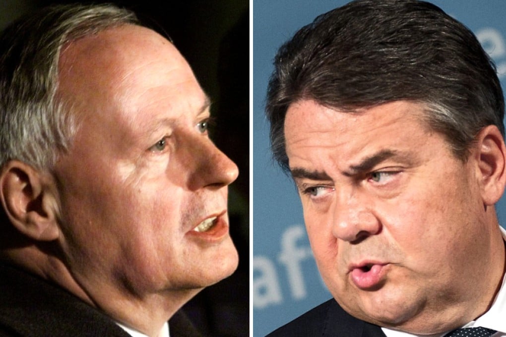 Current Economy Minister and Vice-Chancellor Sigmar Gabriel (right) and former finance minister Oskar Lafontaine were among those spied on by the NSA. Photos: Reuters, EPA