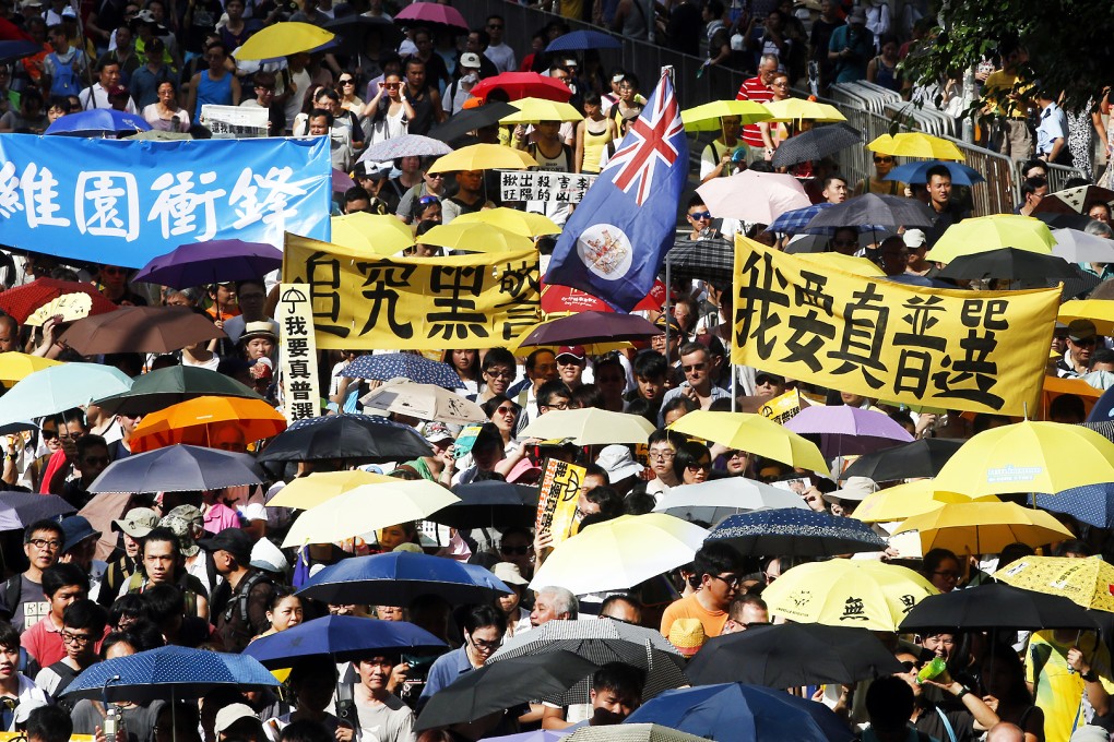 Critics have harsh words for Hong Kong's democracy march and rally