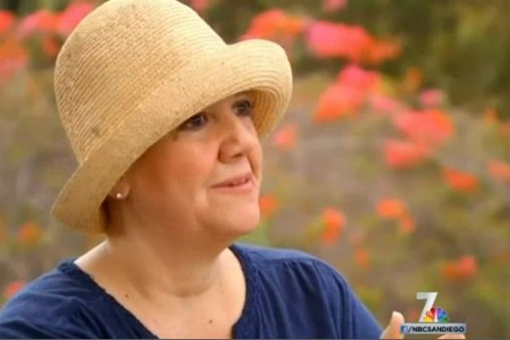 "Sam", later identified as Ashley Menatta, in an interview with NBC 7, in California this week. Photo: NBC 7