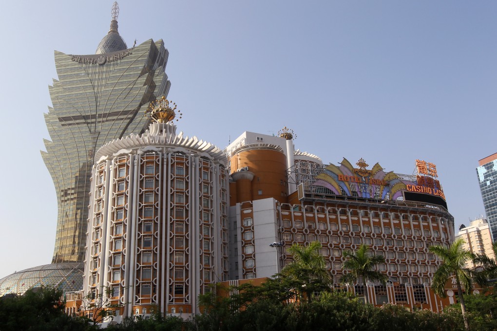 The Grand Lisboa and Hotel Lisboa in Macau as Hong Kong-listed casino stocks jumped on Thursday on visa rule changes that allow mainland Chinese visitors to stay longer in the territory. Photo: Edward Wong
