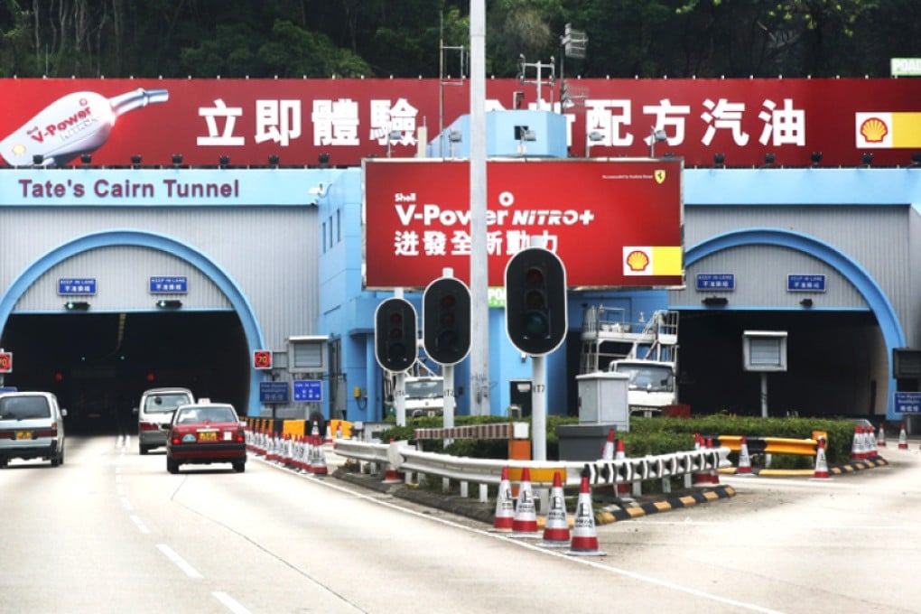 Private cars, taxis, motorcycles and buses will all have to pay more to use Tate's Cairn Tunnel. Photo: SCMP pictures