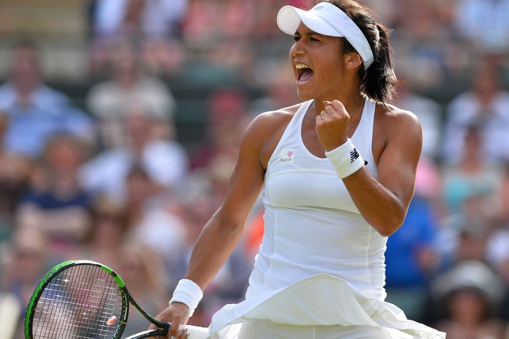 Britain's Heather Watson rides a wave of home support to brush aside world number 72 Daniela Hantuchova 6-4, 6-2 in the second round match. Photo: AFP