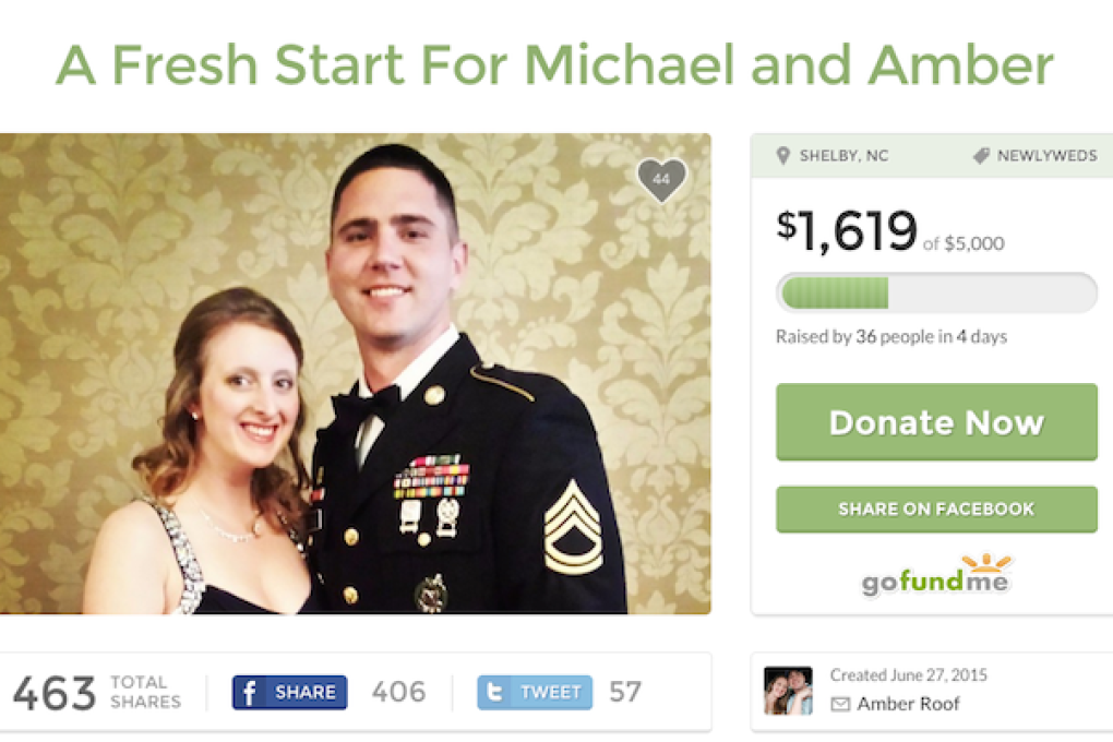 The GoFundMe page, created by Amber Roof, asks donors to help her and her fiance, Michael Tyo, gain a “fresh start”. Photo: SCMP Pictures