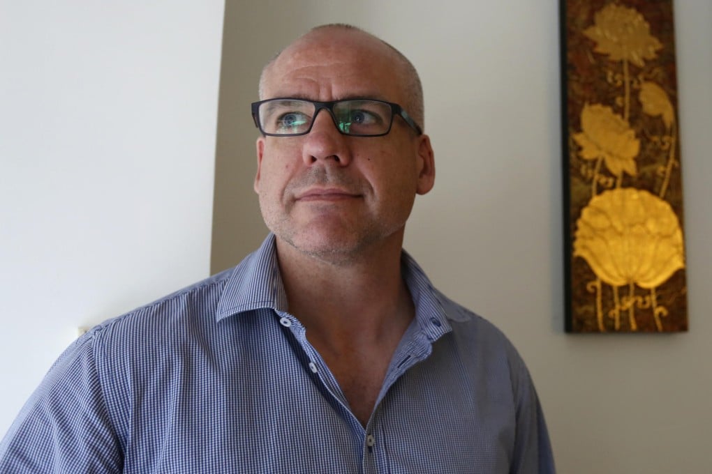 Dave McGuire counsels addicts at The Cabin. Photo: Jonathan Wong