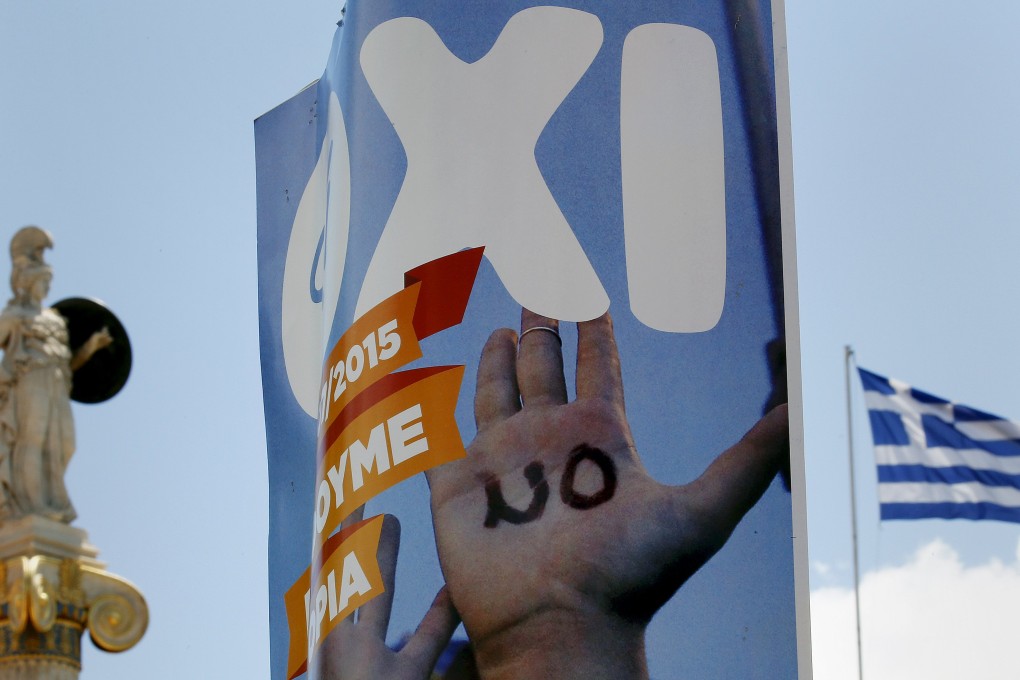 Greece vote today will determine acceptance of international creditors' tough conditions to extend a lending lifeline. Photo: Reuters