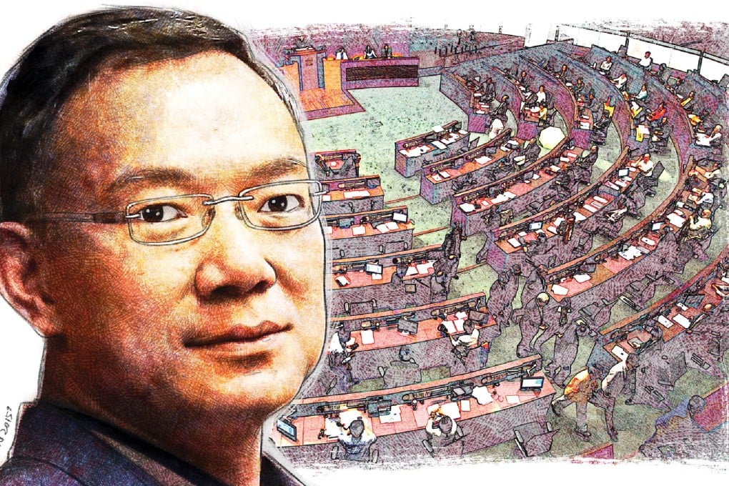 Solicitor turned politician has emerged as a prime suspect in a political witch-hunt over the leak of WhatsApp messages from allies in the legislature about the walkout farce at the political reform debate on June 18. Photo: SCMP
