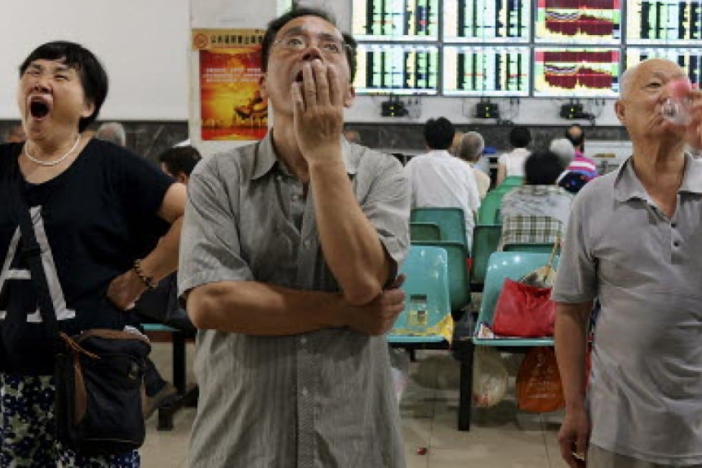 Mainland investors pushed brokers’ A shares up by between 6 per cent and 7 per cent. Photo: Reuters