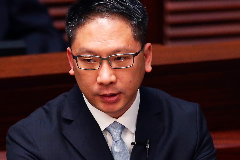 Rimsky Yuen gives limited assurances on new law. Photo: K.Y. Cheng