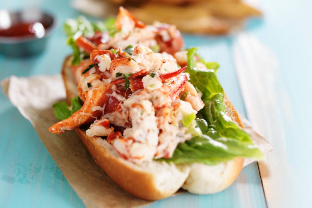 A very American lobster roll snack in Tokyo