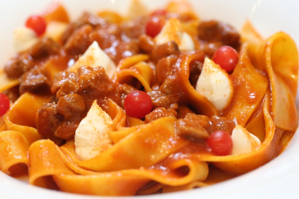 Napolitan ragu pappardelle from 81/2 Otto e Mezzo Bombana at Galaxy Macau. Photos: Paul Yeung