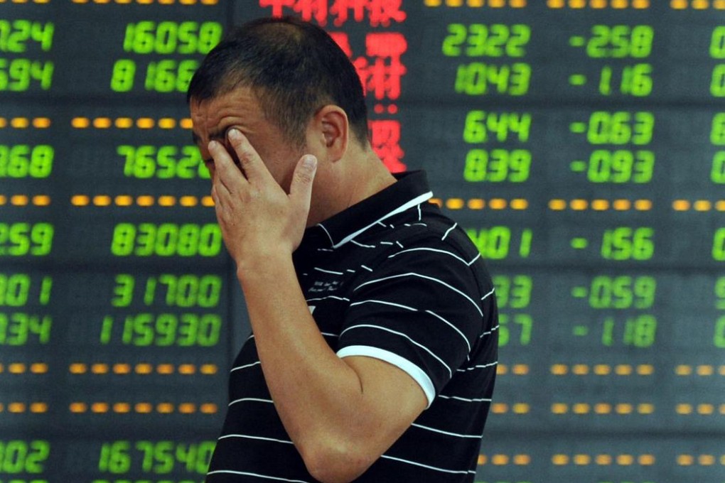 Shanghai and Shenzhen shares have dropped 27.2 per cent and 37.7 per cent, respectively, from their June 12 peaks. Photo: AFP