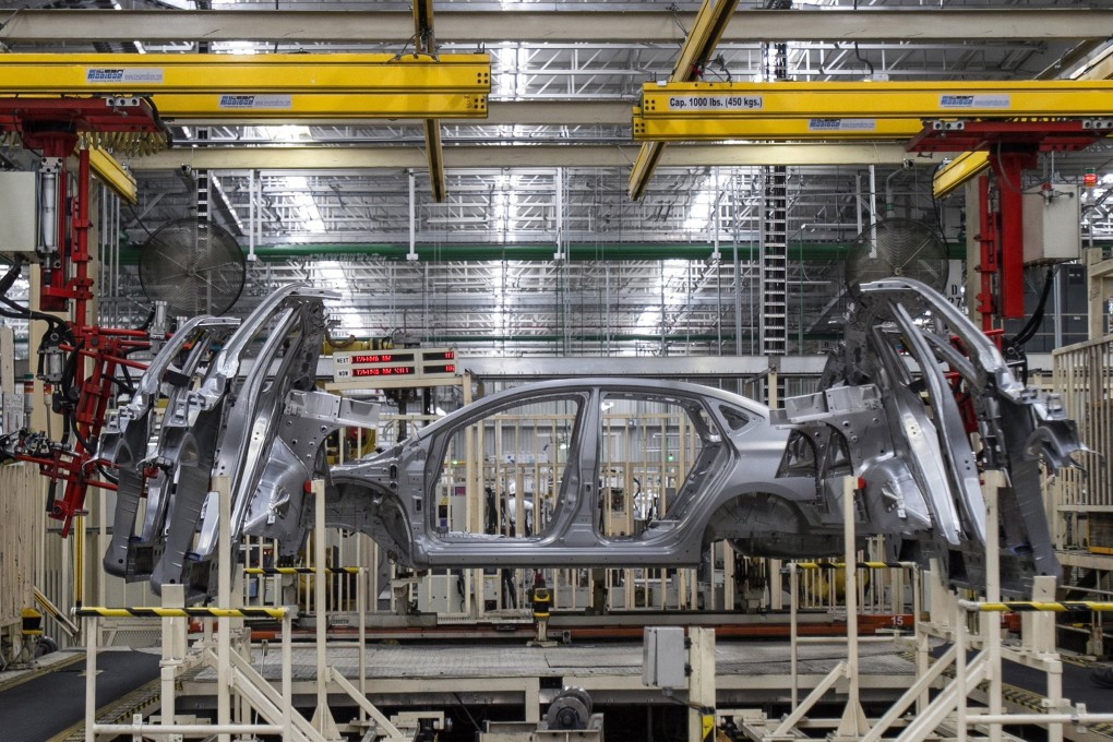 Workers at a Nissan plant in Mexico as car manufacturers in the country worry about restrictions on steel imports which could impact their operations. Photo: MCT