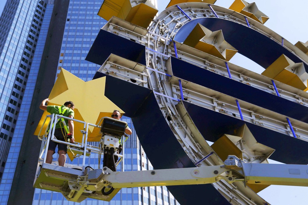 ECB president Mario Draghi was scheduled to talk via telephone conference with EU Commission chief Jean-Claude Juncker, Eurogroup head Jeroen Dijsselbloem and the head of the European Council Donald Tusk later yesterday. Photo: Reuters