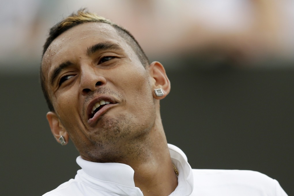 Nick Kyrgios was involved in heated exchanges with reporters. Photo: AFP