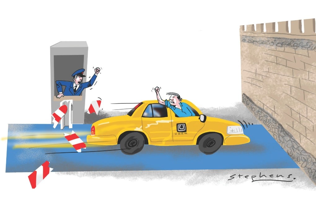 The last thing taxi drivers need is a bunch of Silicon Valley coders flooding their market with low-priced competition.