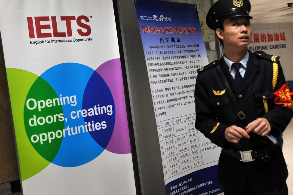 It is common in China for students who need the IELTS English examination to study in the UK  to hire "shooters" to sit the exam on their behalf. There was an outcry recently when 50 Chinese students in Newcastle Uni were found to have fake certificates. Photo: Richard Jones
