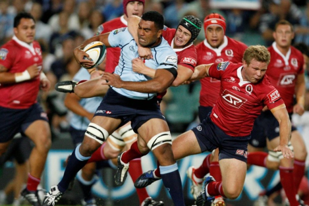 Wycliff Palu, seen here in Super Rugby action for the NSW Waratahs, has been cut from the Wallabies as coach Michael Cheika trimmed his 40-man squad to 31 for the first round of The Rugby Championship. Photo Reuters
