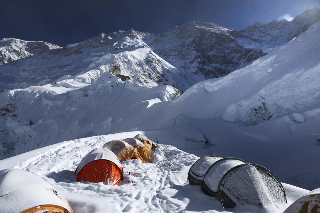 A camp on Kangchenjunga, the world's third-highest mountain, to which one tourism company is planning a 16-day trip next spring.