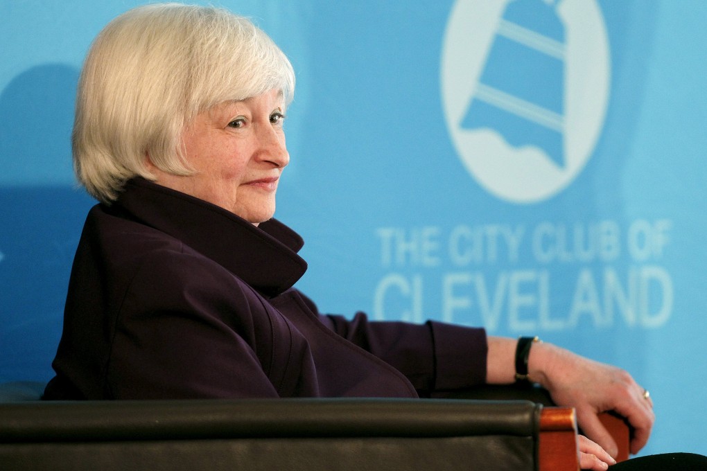 US Fed Chair Janet Yellen saying in Cleveland to expect the first interest rate increase this year. Photo: Reuters