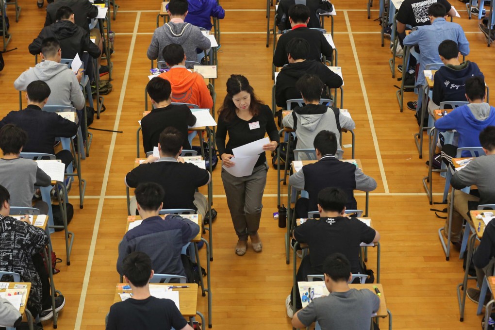 Students siting for the Diploma of Secondary Education exam. Photo: SCMP Pictures