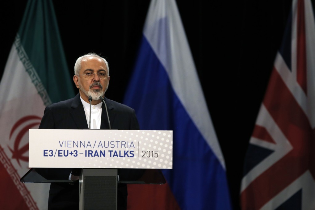 Iranian foreign minister Mohammad Javad Zarif speaks during a press conference on Iran's nuclear talks deal at the International Centre in Vienna, Austria on July 14, 2015. Photo: AFP