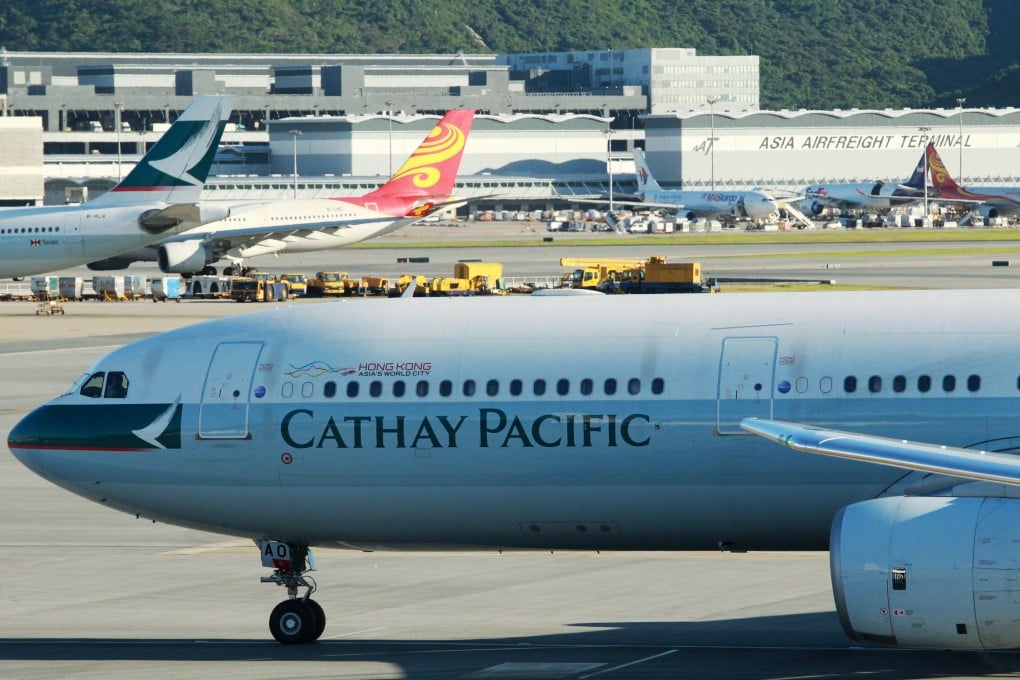 Combined traffic figures for Cathay and its subsidiary Dragonair released yesterday showed a 2.2 per cent year-on-year drop in cargo load factors for the month, as cargo volume grew 0.5 per cent while capacity increased 5.9 per cent. Photo: May Tse