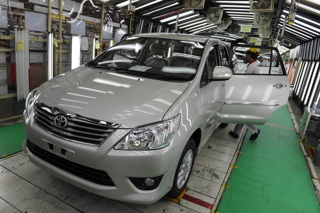 Toyota has sold 25 per cent fewer cars in Indonesia as of end-May. Photo: AFP