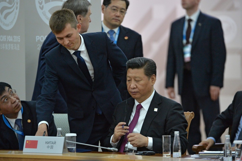 Chinese President Xi Jinping (seated) launched his 'One Belt, One Road' initiative to reshape the world order. Photo: EPA