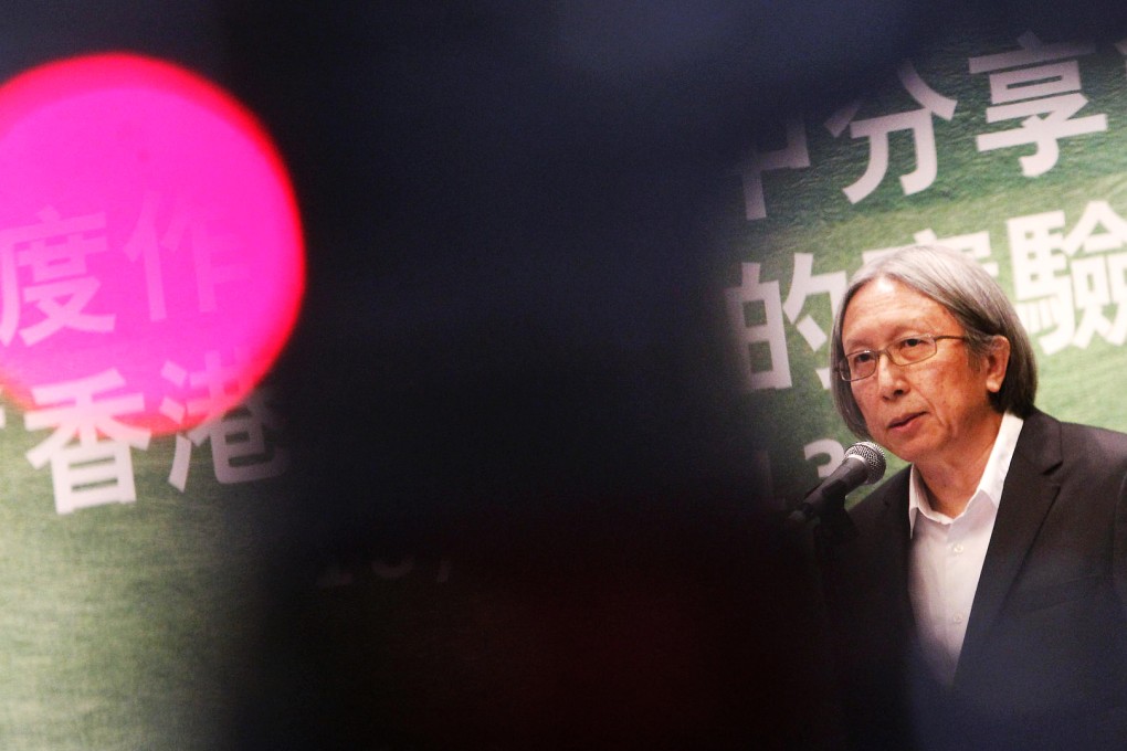 Chan Koon-chung was keen to share his ideas on universal suffrage and the election of the chief executive. Photo: David Wong