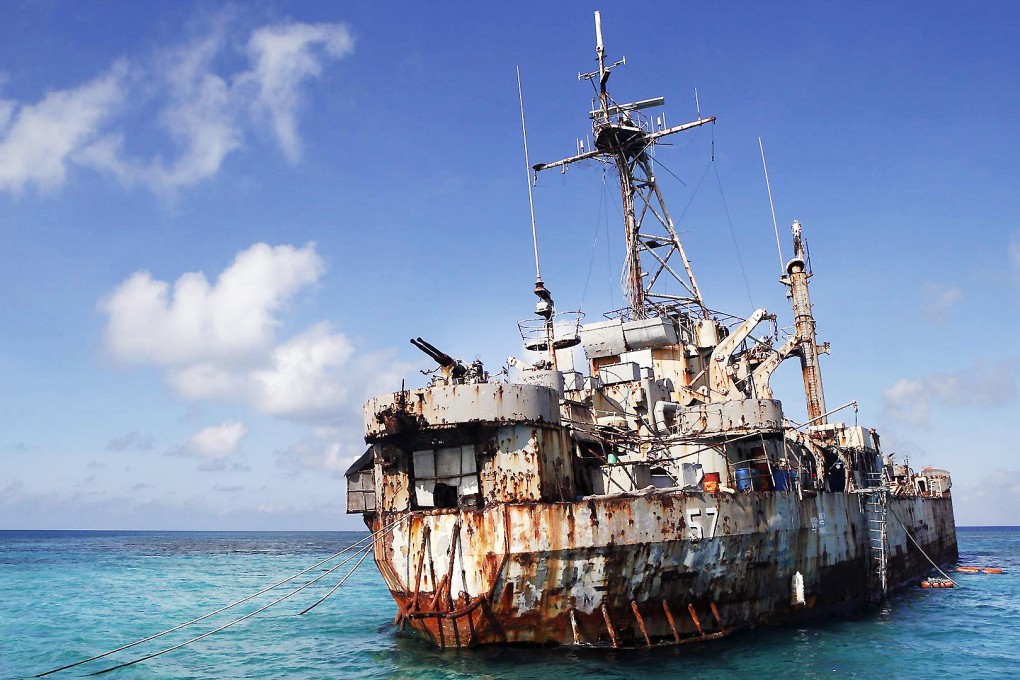 Around nine Philippines marines live aboard the Sierra Madre. Photo: Reuters