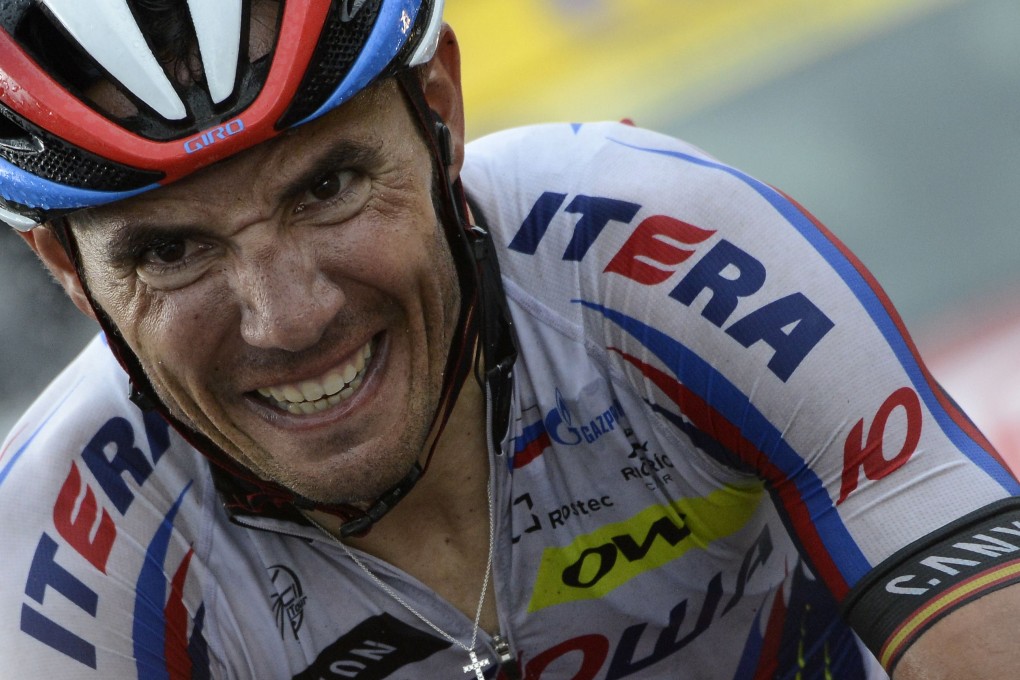 Spain’s Joaquim Rodriguez grits his teeth in a breakaway on the 12th stage of the Tour de France. He went on to win the stage. Photo: AFP