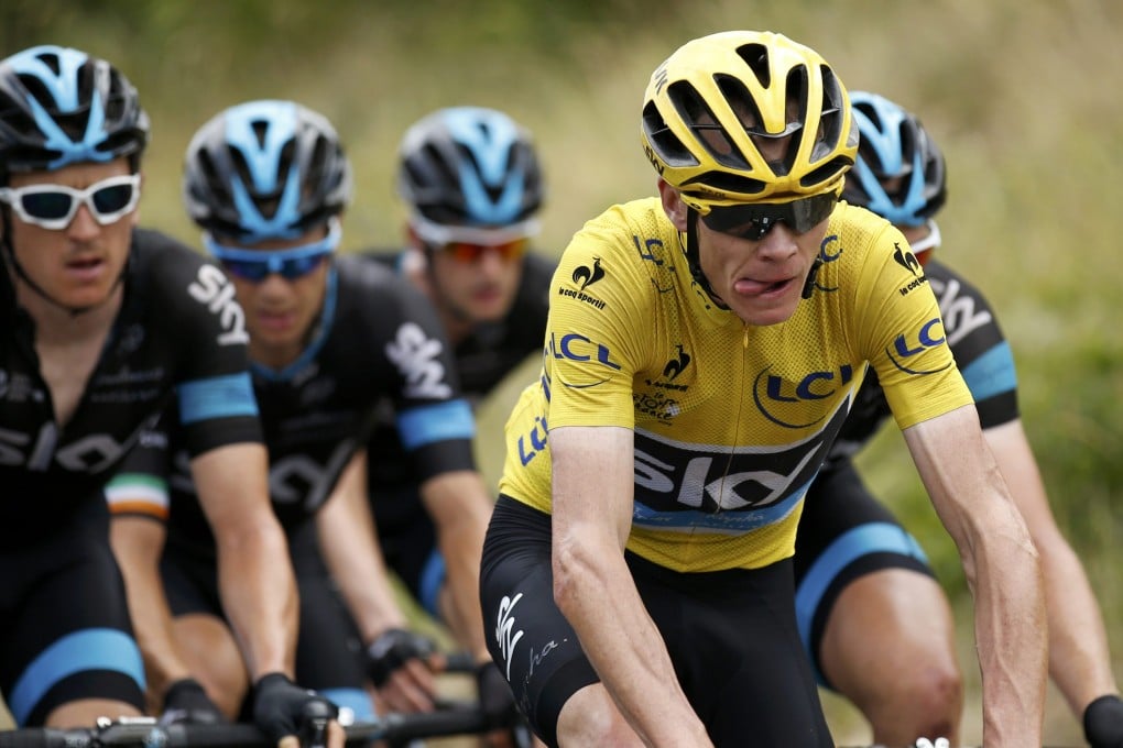 Chris Froome faced another media grilling after Sunday's stage. Photo: Reuters