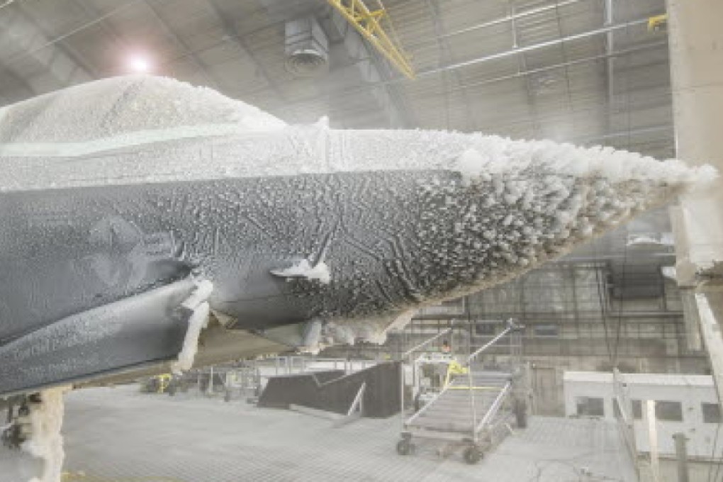 A Lockheed Martin F-35B Lightning II undergoes ice evaluation testing in Florida. Photo: Reuters