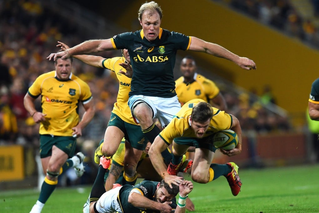 Schalk Burger in action against the Wallabies last Saturday. Burger will captain the Springboks against the All Blacks. Photo: EPA