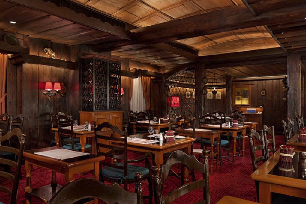 Chesa's decor hasn't changed a lot since it opened in 1965, when then Peninsula assistant manager Felix Bieger recalls using a torch to make the wood darker and more authentically Swiss. Photo: The Peninsula