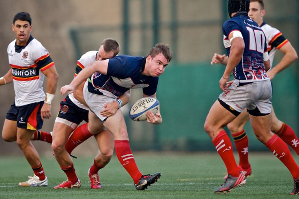 Club captain Craig Wilson (centre) leaves Hong Kong Scottish after seven years to become women’s rugby coach at Yale University. Photos: HKRFU