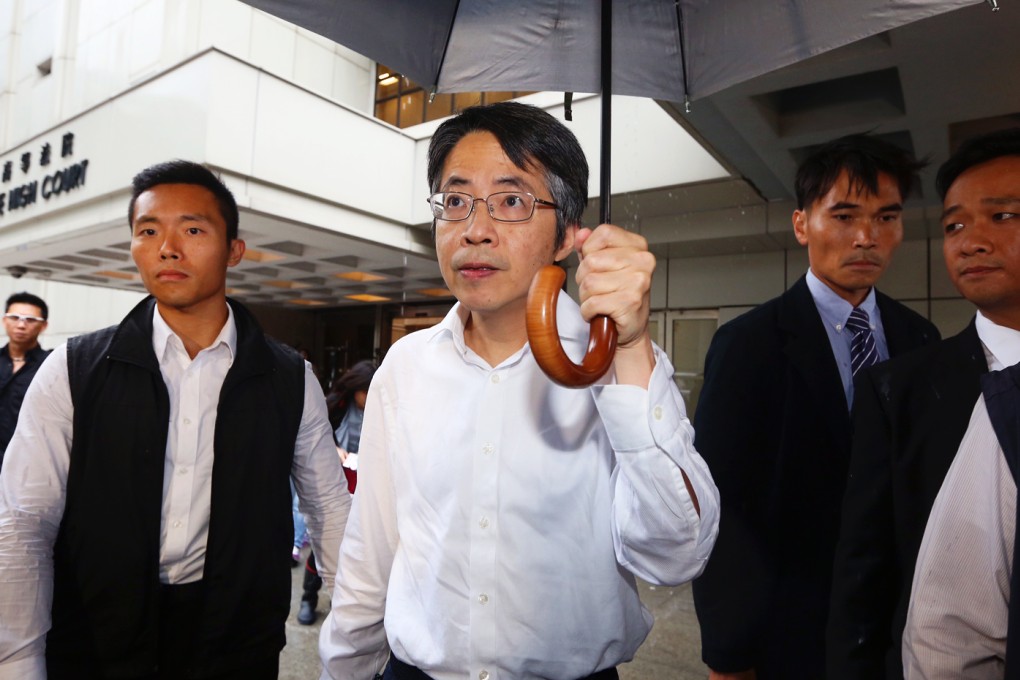 Former Ming Pao chief editor Kelvin Lau arrives at the High Court on Wednesday. Photo: Sam Tsang