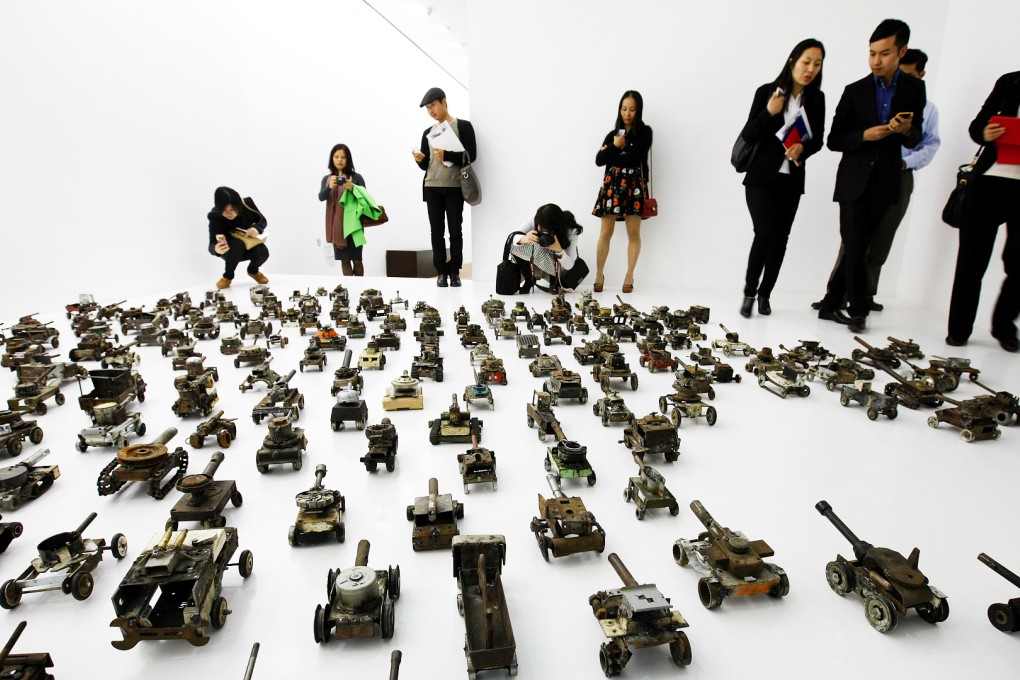 An exhibit at the Beijing Mingsheng Museum of Art. Photo: Xinhua