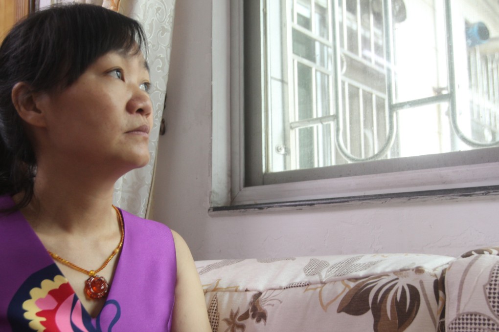 Wang Yanfang, wife of rights lawyer Tang Jingling, says she fears for the fate of her husband and the lawyers representing him. Photo: Mimi Lau
