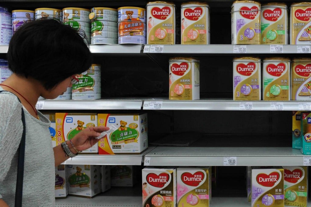 Sales of Danone's Dumex milk formula have plunged after a series of health quality scares in the past few years.Photo: AFP