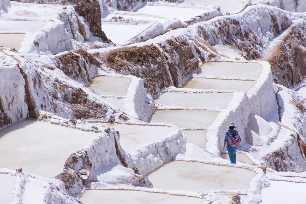 Salt ponds in Maras, Peru. Photos: Corbis; Kate Whitehead
