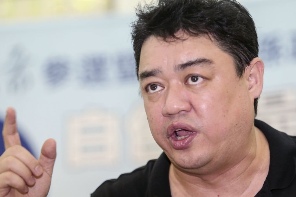 Chinese dissident Wu'er Kaixi gives a speech in Taichung. Photo: Reuters