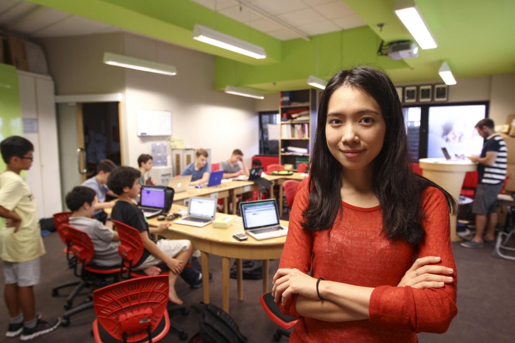First Code Academy founder Michelle Sun believes girls should start young in science and tech. Photo: Jonathan Wong
